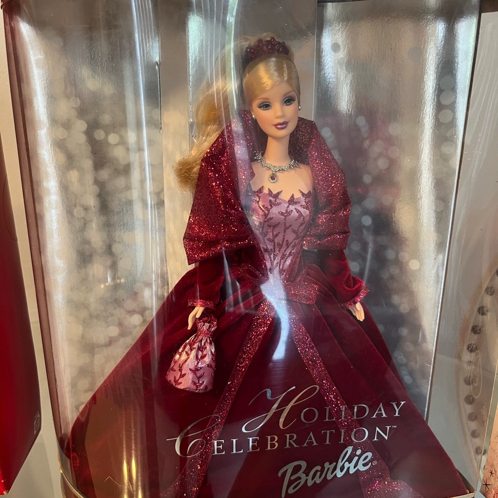 Barbie Holiday Decor Deep Red Velvet Coat Collectible